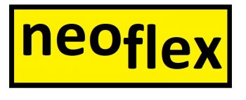 Neoflex gelb-schwarzes Logo
